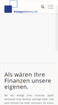 Mobile Screenshot of kuempersfinanz.de